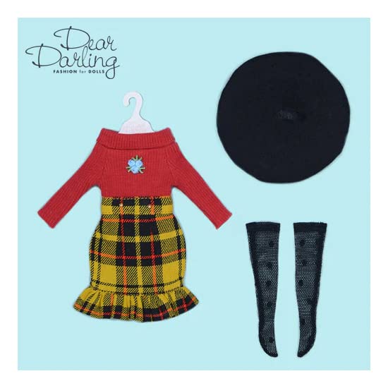 Produced by Junie Moon Dear Darling Fashion for Dolls Sandy Rose Dress Set (22cm) Yellow Skirt