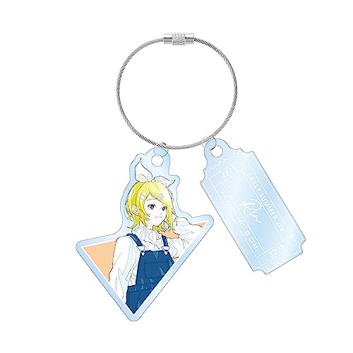 Piapro Characters Original Illustration Kagamine Rin Early Summer Outing Ver. Art by Rei Kato Twin Wire Acrylic Key Chain