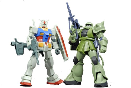 MS-06F Zaku II RX-78-2 Gundam-1/144 escala-Gunpla Starter Set (Vol.1) HGUC Kidou Senshi Gundam-Bandai