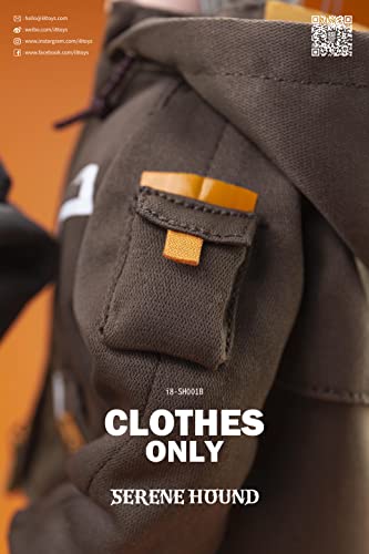 i8TOYS SERENE HOUND SERIES SH001B COMBAT JACKET SET FOR 1/6 SCALE ACTION FIGURE (YELLOW LINING)