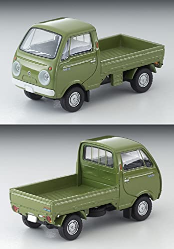 1/64 Scale Tomica Limited Vintage TLV-198a Mazda Porter Cab Three-way Open (Green) with Figure