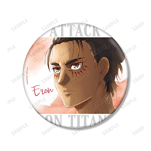 "Attack on Titan" Eren Ani-Art Clear Label Big Can Badge