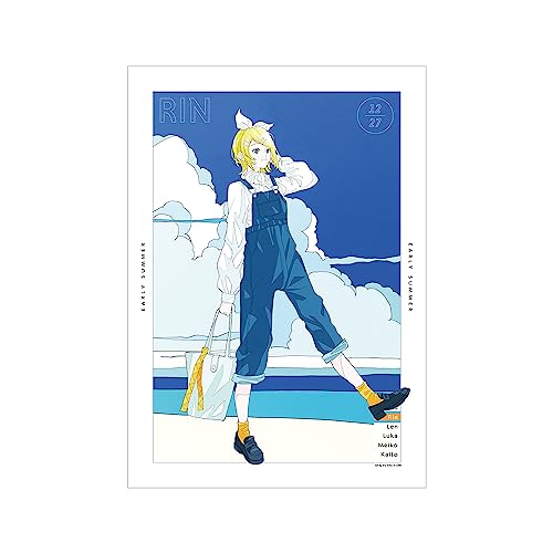Piapro Characters Original Illustration Kagamine Rin Early Summer Outing Ver. Art by Rei Kato A3 Matted Poster