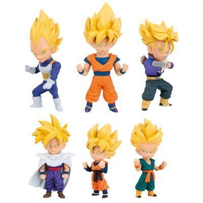 Dragon Ball Z World Collectible Figure SUPER SAIYANS set