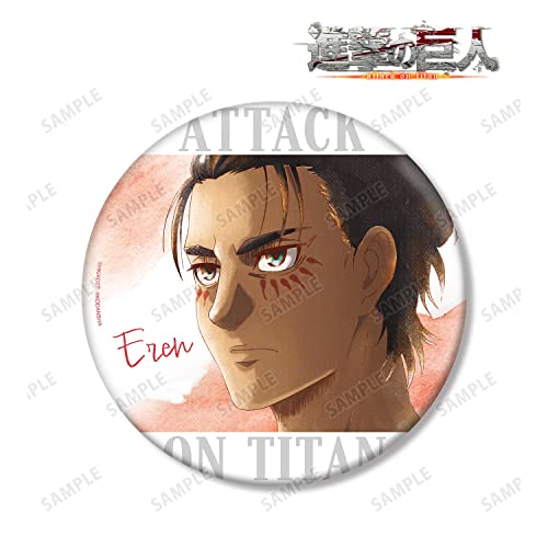 "Attack on Titan" Eren Ani-Art Clear Label Big Can Badge