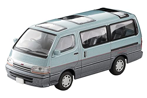 1/64 Scale Tomica Limited Vintage NEO TLV-N208c Toyota Hiace Wagon Super Custom (Light Blue / Navy)
