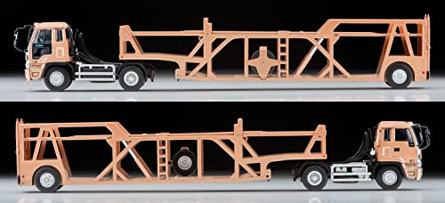 1/64 Scale Tomica Limited Vintage NEO TLV-N225c Isuzu 810EX Car Transporter (Antico ASZ022 Vehicle Transport Trailer) (Brown)