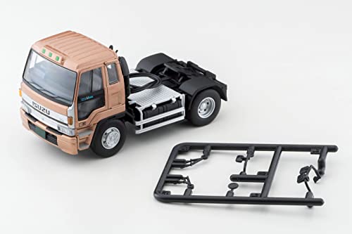 1/64 Scale Tomica Limited Vintage NEO TLV-N225c Isuzu 810EX Car Transporter (Antico ASZ022 Vehicle Transport Trailer) (Brown)