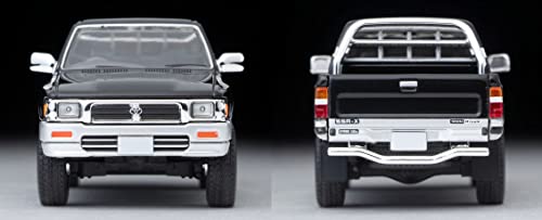 1/64 Scale Tomica Limited Vintage NEO TLV-N255c Toyota Hilux 4WD Pick Up Double Cab SSR-X with Extra Equipment (Black / Silver) 1995