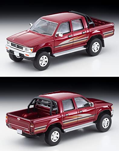 1/64 Scale Tomica Limited Vintage NEO LV-N256a Toyota Hilux 4WD Pick Up Double Cab SSR (Red) 1991