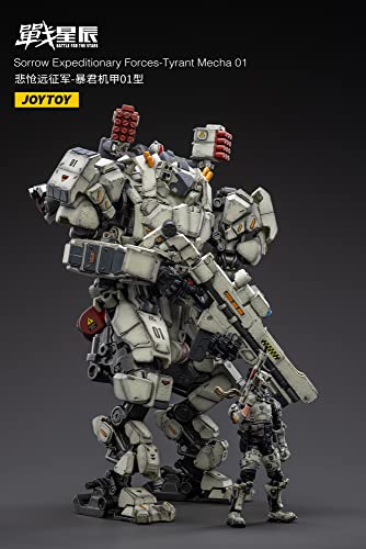 JOYTOY Battle for the Stars Sorrow Expeditionary Forces Tyrant Mecha 01 With Pilot 1/18 Scale Figure Set
