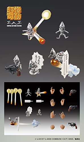 Super Action Statue "JoJo's Bizarre Adventure -Part V-" Guido Mista & Sex Pistols Ver. Black