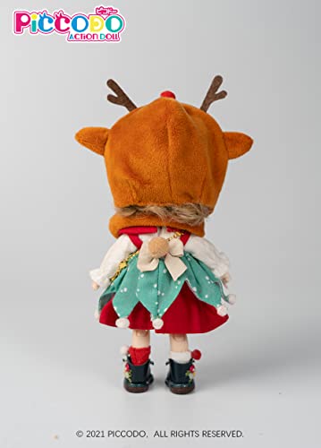 PICCODO ACTION DOLL CHRISTMAS DOLL OUTFIT SET "SNOW FLAKE REINDEER"