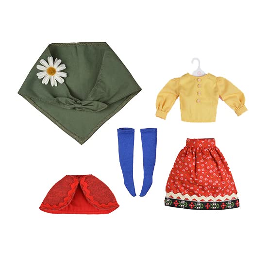 【Cross World Connections】Produced by Junie Moon Dear Darling Fashion for Dolls Babushuka Girl Set (22cm) Green