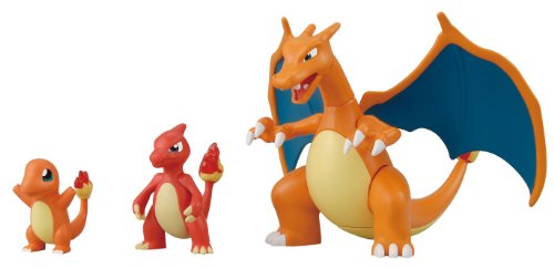 Lizardon & Pokemon Evolution Set Pokemon Plamo Pocket Monsters Best Wishes! - Bandai