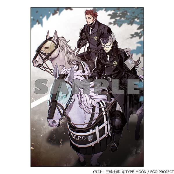 "Fate/Grand Order" Shirow Miwa Illustration A5 Acrylic Panel Sigurd & Napoleon