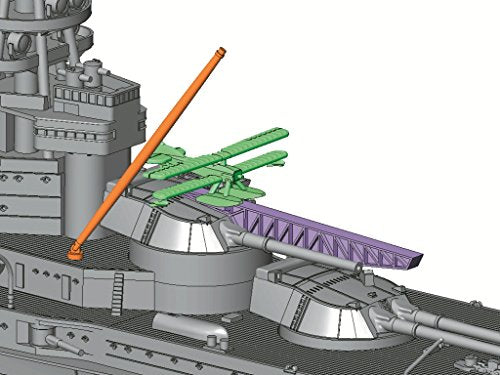 Nagato (Bent Chimney Version)-1/700 Skala-Kantai Collection ~ Kan Colle ~-Aoshima