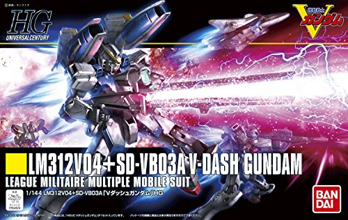 LM312V04 VICTORY GUNDAM LM312V05 + SD-VB03A V-DASH GUNDAM - 1/144 ESCALA - HGUC (# 188), Kidou Senshi Victory Gundam - Bandai