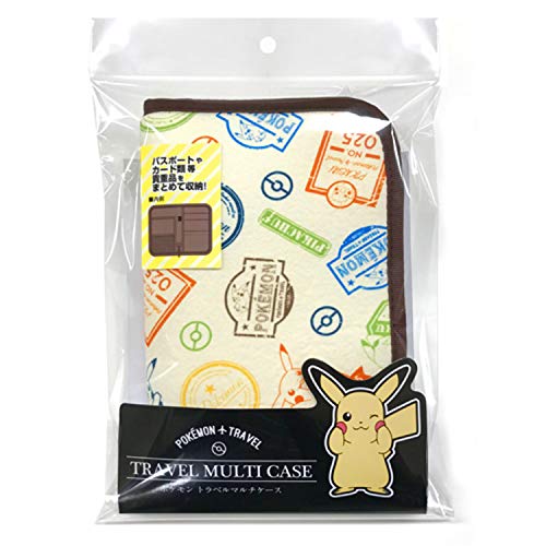 Pokemon Travel "Pokemon" Travel Multi Case Beige