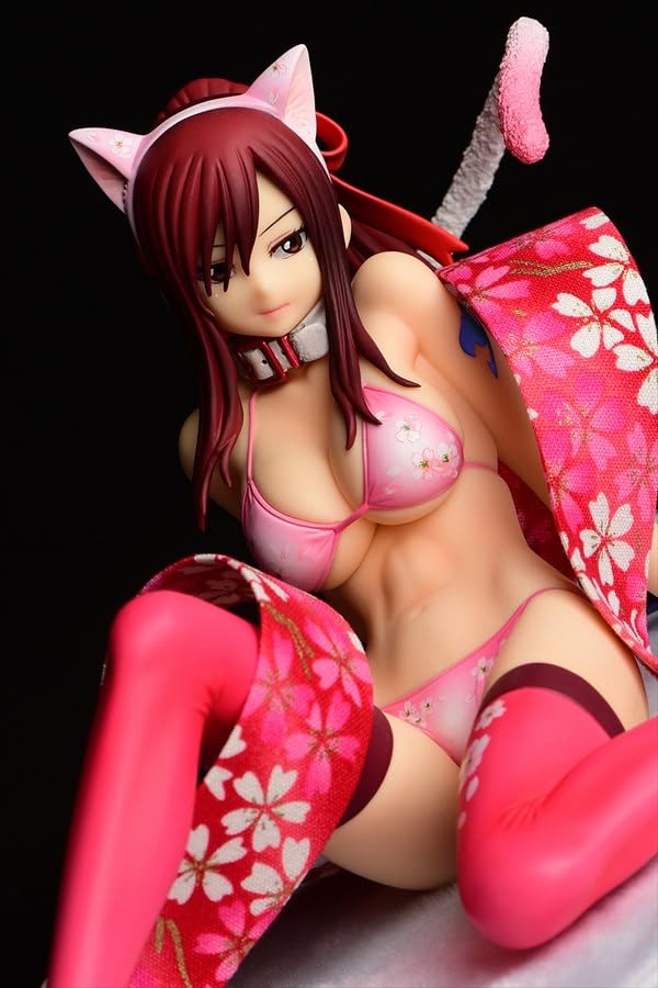 "Fairy Tail" Erza Scarlet Sakura Cat Gravure Style