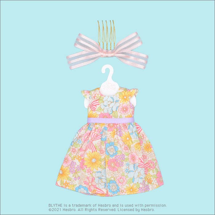Produced by Junie Moon Dear Darling Fashion for Dolls Fresh Flowers Dress for 22cm Dolls Pink