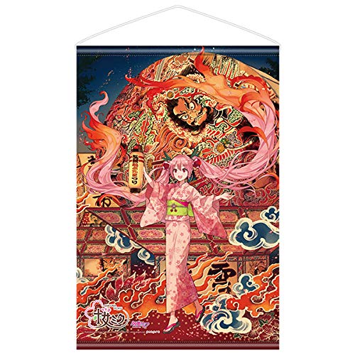 Hirosaki Neputa Festival x "Hatsune Miku" Sakura Miku Tapestry Illustration by iXima