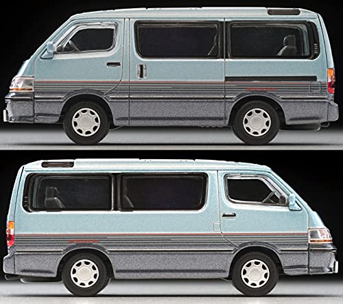 1/64 Scale Tomica Limited Vintage NEO TLV-N208c Toyota Hiace Wagon Super Custom (Light Blue / Navy)