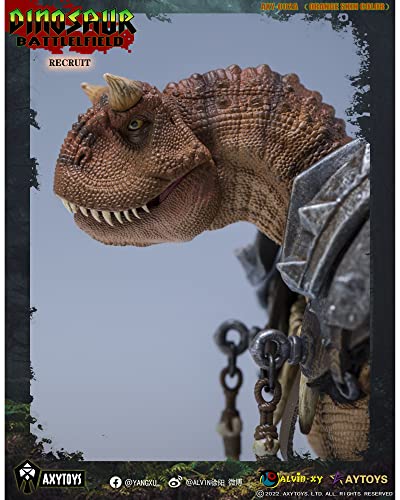 AXYTOYS "THE DINOSAUR BATTLEFIELD" AXY002A ROOKIE SOLDIER (ORANGE) 1/12 SCALE ACTION FIGURE