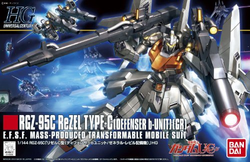 RGZ-95C Rezel Type-C (GR) (Version de défenseur B-Unit) - 1/144 Échelle - HGUC (# 142) Kidou Senshi Gundam UC - Bandai