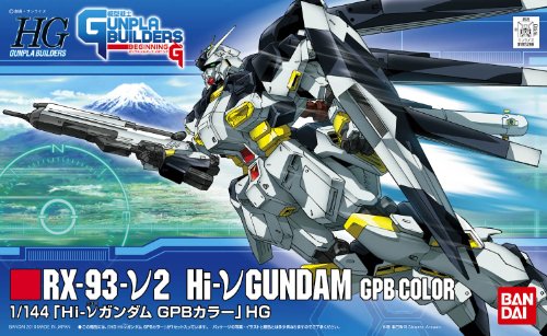 RX-93-ν2 Hi-v Gundam - 1/144 scala - HGGB (02) Modello Suit Gunpla Senshi Gunpla Builders Inizio G - Bandai