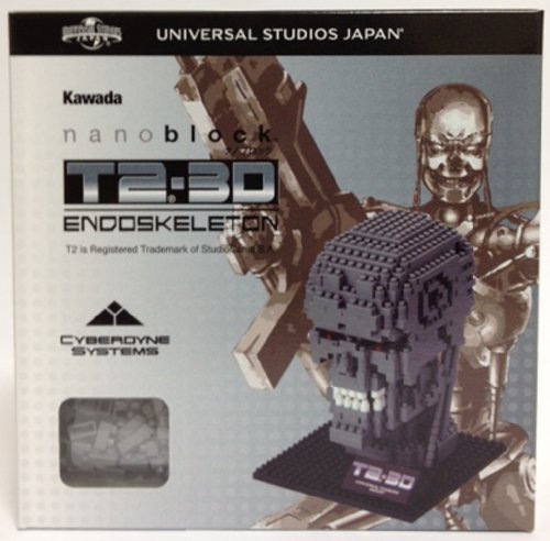 T-800 T2-3D Endoskeleton Nanoblock Universal Studios Japan Series T2 3-D: Battle Across Time - Kawada