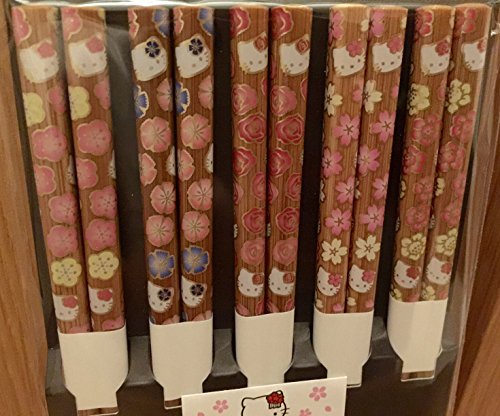 "Hello Kitty" Chopsticks Flower 5 pieces set