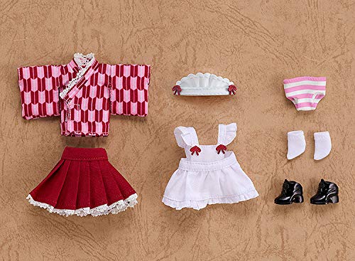 Nendoroid Doll Clothes Set Japanese Style Maid Sakura Color (Pink)