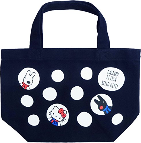 Hello Kitty x Gaspard et Lisa Lunch Tote Bag Dot Navy