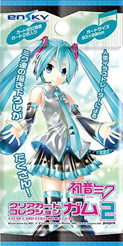"Hatsune Miku" Clear Card Collection Gum 2 First Release Limited Edition