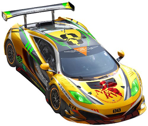 Eva - 00 Evangelion Shin gekijouban McLaren MP4 - 12C gt3 (McLaren MP4 - 12C gt3 version) - 1 / 24 Scale - itasha, Evangelion Shin gekijouban - Fujii