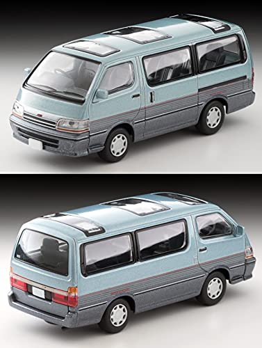 1/64 Scale Tomica Limited Vintage NEO TLV-N208c Toyota Hiace Wagon Super Custom (Light Blue / Navy)