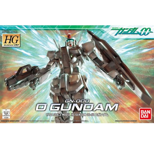 GN-000 - 0 Gundam (Roll Out Colors Ver. version) - 1/144 scale - HG00 (#52) Kidou Senshi Gundam 00 - Bandai