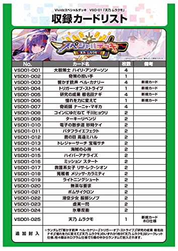 Vividz Special Deck Vol. 1 VSD01 Amano Murakumo