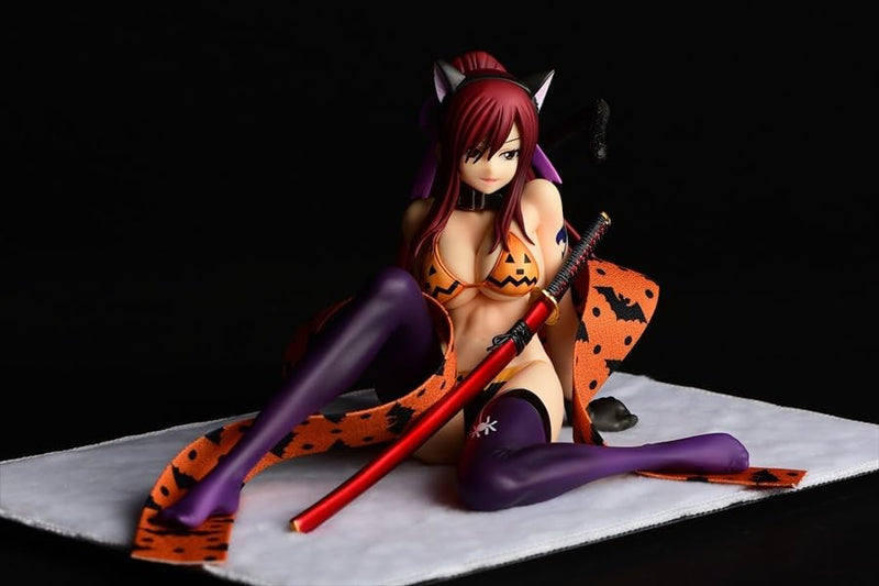 "Fairy Tail" Erza Scarlet Halloween Cat Gravure Style