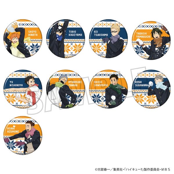 "Haikyu!! To The Top" Chara Badge Collection Snowball Fight