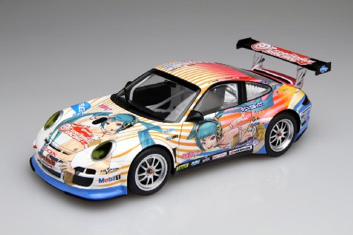 Hatsune Miku 2010 Hatsune Miku GOOD SMILE Racing Porsche 911 GT3 R (Porsche 997 GT3 R - Round 6 (Suzuka) versione) - 1/24 scala - Itasha GOOD SMILE Racing - Fujimi