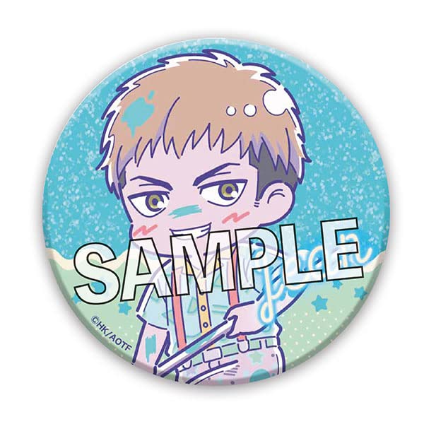 "Attack on Titan" Can Badge Melon Pop Jean (Patterned Shirt Ver.)