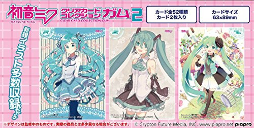 "Hatsune Miku" Clear Card Collection Gum 2 First Release Limited Edition