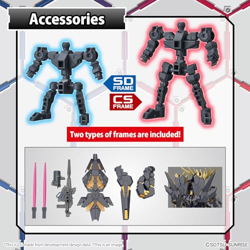 SD Gundam Cross Silhouette "Mobile Suit Gundam Unicorn" Unicorn Gundam 2 Banshee & Banshee Norn Parts Set
