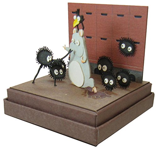 "Spirited Away" Bou & Makkuro-Kurosuke & Yu-bird Miniatuart Kit Studio Ghibli Mini (MP07-60)