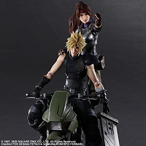 "Final Fantasy VII Remake" Play Arts Kai Jessie & Cloud & Bike Set