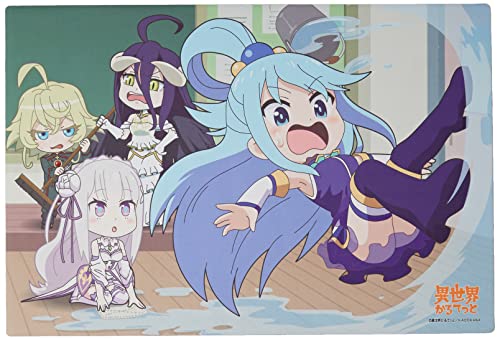 Bushiroad Rubber Mat Collection Vol. 609 "Isekai Quartet" Aqua & Emilia & Tanya & Albedo