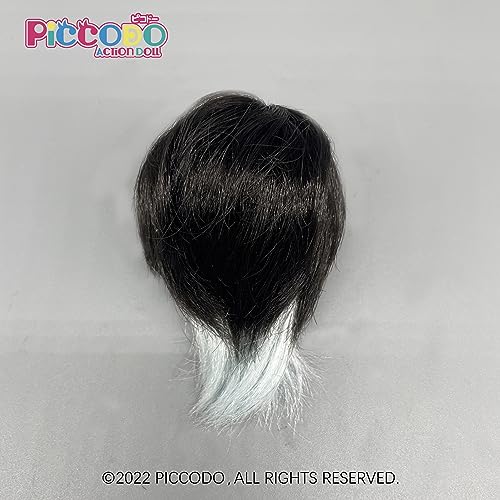 PICCODO DOLL WIG MULLET HAIR (BLUE DIP-DYE)