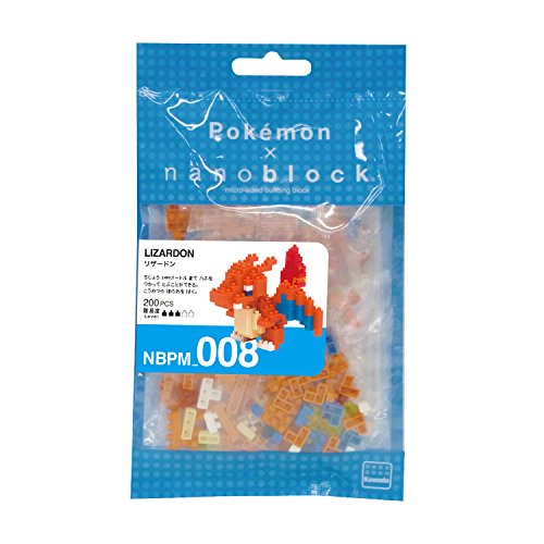Lizardon Mini Collection Series Nanoblock (NBPM-008), Pocket Monsters-Kawada